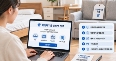 대형폐기물 온라인 신고 안내