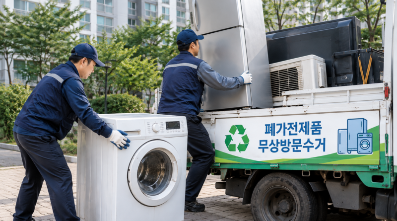 아파트 폐가전 무료수거 현장