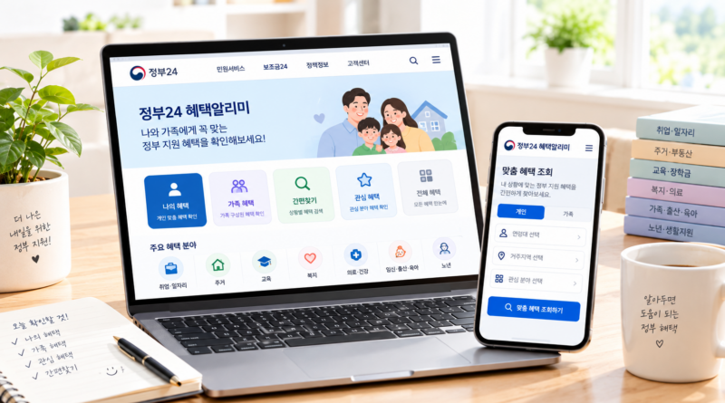 보조금24 정부24 혜택알리미